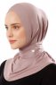 Ceren - Steingrå Praktisk Viskos Hijab