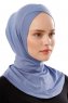 Ceren - Indigo Praktisk Viskos Hijab