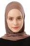 Wind Plain - Mørk Taupe One-Piece Al Amira Hijab
