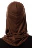 Logo Cross - Brun One-Piece Al Amira Hijab