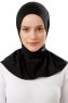 Sportif Plain - Svart & Lysegrå Praktisk Viskos Hijab