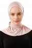 Sportif Plain - Gammelrosa Praktisk Viskos Hijab