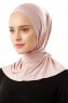 Sportif Plain - Gammelrosa Praktisk Viskos Hijab