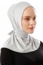 Sportif Plain - Lysegrå Praktisk Viskos Hijab