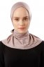 Sportif Plain - Steingrå Praktisk Viskos Hijab