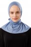 Sportif Plain - Indigo Praktisk Viskos Hijab