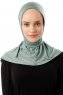 Sportif Plain - Grønn Praktisk Viskos Hijab