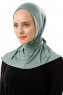 Sportif Plain - Grønn Praktisk Viskos Hijab