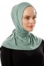 Sportif Plain - Grønn Praktisk Viskos Hijab