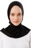 Sportif Cross - Svart & Gold Praktisk Viskos Hijab