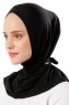 Sportif Cross - Svart & Gold Praktisk Viskos Hijab