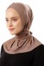 Sportif Cross - Mørk Taupe Praktisk Viskos Hijab