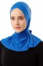 Sportif Cross - Blå Praktisk Viskos Hijab
