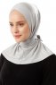 Sportif Cross - Lysegrå Praktisk Viskos Hijab