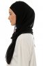 Alara Plain - Svart One Piece Chiffon Hijab