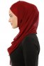 Alara Plain - Bordeaux One Piece Chiffon Hijab