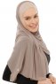 Alara Plain - Lys Taupe One Piece Chiffon Hijab