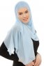 Alara Plain - Lyseblå One Piece Chiffon Hijab