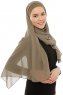 Alara Plain - Olivengrønn One Piece Chiffon Hijab