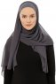 Alara Plain - Antrasitt One Piece Chiffon Hijab