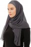 Alara Plain - Antrasitt One Piece Chiffon Hijab