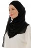 Alara Cross - Svart One Piece Chiffon Hijab