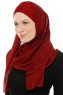 Alara Cross - Bordeaux One Piece Chiffon Hijab