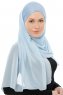 Alara Cross - Lyseblå One Piece Chiffon Hijab
