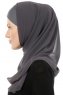 Alara Cross - Antrasitt One Piece Chiffon Hijab