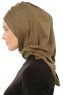 Isra Plain - Khaki One-Piece Viskos Hijab