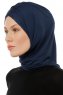 Isra Cross - Marineblå One-Piece Viskos Hijab