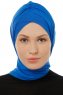 Isra Cross - Blå One-Piece Viskos Hijab