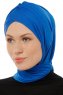 Isra Cross - Blå One-Piece Viskos Hijab