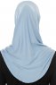 Hanfendy Plain Logo - Lyseblå One-Piece Hijab