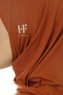 Hanfendy Plain Logo - Mursteinsrød One-Piece Hijab