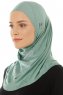 Hanfendy Plain Logo - Grønn One-Piece Hijab