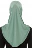 Hanfendy Plain Logo - Grønn One-Piece Hijab