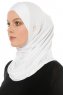 Hanfendy Cross Logo - Hvit One-Piece Hijab
