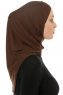 Hanfendy Cross Logo - Brun One-Piece Hijab