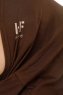 Hanfendy Cross Logo - Brun One-Piece Hijab