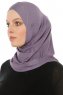 Hanfendy Cross Logo - Mørk Lilla One-Piece Hijab