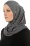 Hanfendy Cross Logo - Mørk Grå One-Piece Hijab