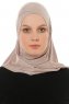 Hanfendy Cross Logo - Steingrå One-Piece Hijab