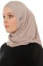 Hanfendy Cross Logo - Steingrå One-Piece Hijab
