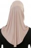 Hanfendy Cross Logo - Steingrå One-Piece Hijab
