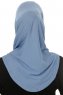 Hanfendy Cross Logo - Indigo One-Piece Hijab