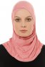 Hanfendy Cross Logo - Mørk Rosa One-Piece Hijab