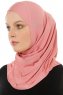 Hanfendy Cross Logo - Mørk Rosa One-Piece Hijab