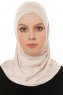 Hanfendy Cross Logo - Powder One-Piece Hijab
