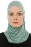 Hanfendy Cross Logo - Grønn One-Piece Hijab